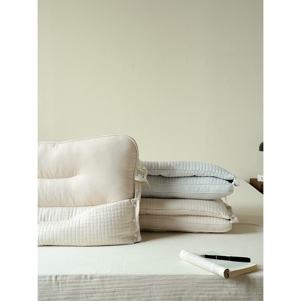 Zijpe ~ Travesseiro dois em um Travesseiro de trigo sarraceno tartário 48 * 74 cm Cama All-Match Travesseiro de pescoço