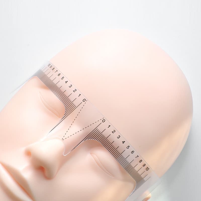 Régua macia Design de sobrancelha medição régua de sobrancelha posicionamento ferramenta útil tatuagem profissional sobr