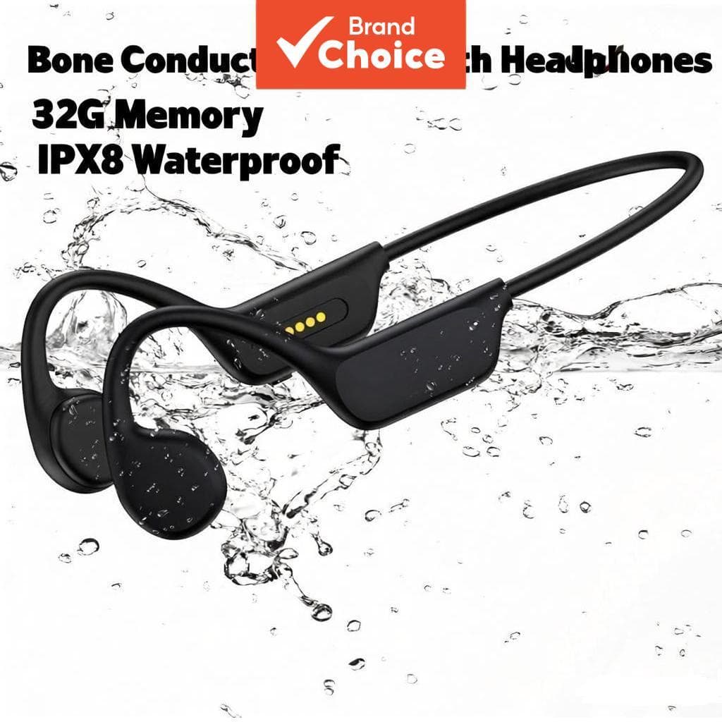 Fones de Ouvido SPRISE, Condução Óssea, Bluetooth Sem Fio, Fones TWS, Fones de Ouvido Abertos, IPX8 à Prova D'água,