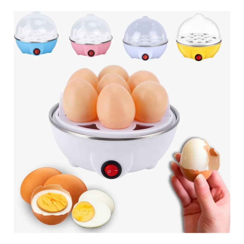 Cozedor Elétrico Portatil de Ovos e LegumesPrático, Rápido e Saudável