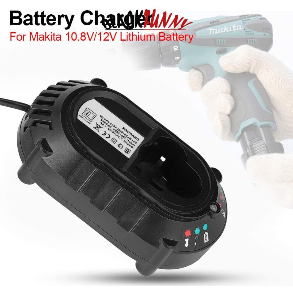 Carregador De Bateria De Lítio BLACKFUNNY BL1013 10.8-12V 1.5A DC10WA Ferramenta Elétrica Para Makita I4L9