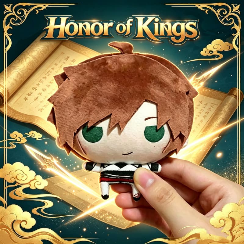 Honor of Kings Li Bai Boneco de Pelúcia de 12cm Brinquedo de Pelúcia Colecionável Presente