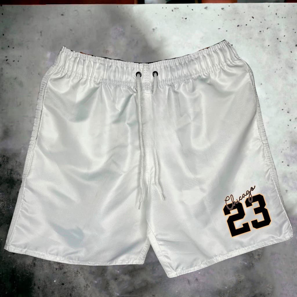 Bermuda Short Tactel "CHICAGO 23" Short Praia Mauricinho Esportivo Treino Academia Masculino
