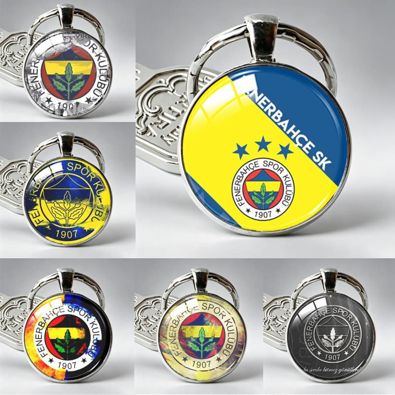 Finebache 1907 Logotipo da equipe Time Gem Chaveiro Fan Merchandise Bolsa para chave de carro Ornamentos pequenos exclus