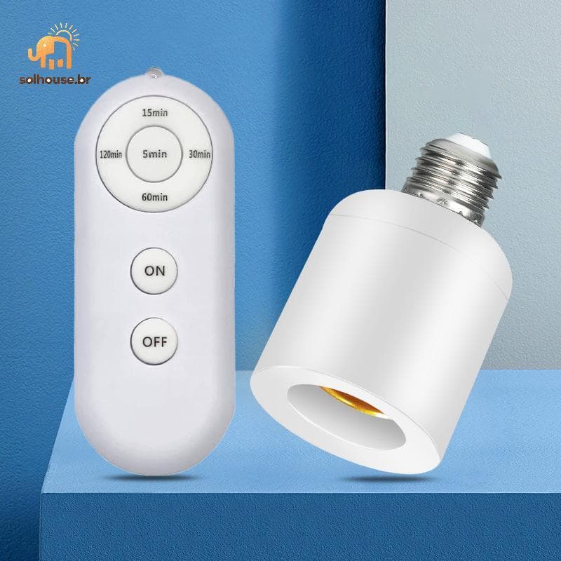 solhouse E27 Base De Lâmpada Led Com Controle Remoto Sem Fio Temporizador Inteligente AC85-265V Suporte Soet Adaptador C