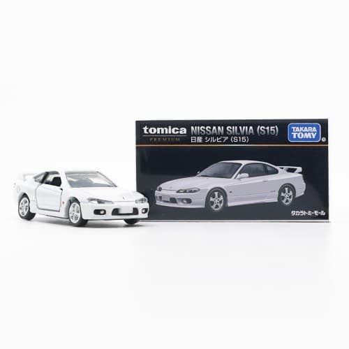 Takara Tomy Mall Tomica Premium Original Nissan Silvia S15 Modelo De Carro Em Escala Branca Diecast