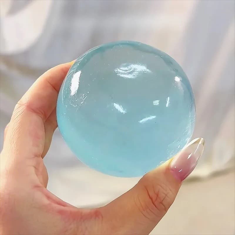 Azul Maltose Brinquedo Mole Bonito Mochi Anti Estresse Macio Simulado Bule Bola Transparente De Descompressão De Retorno
