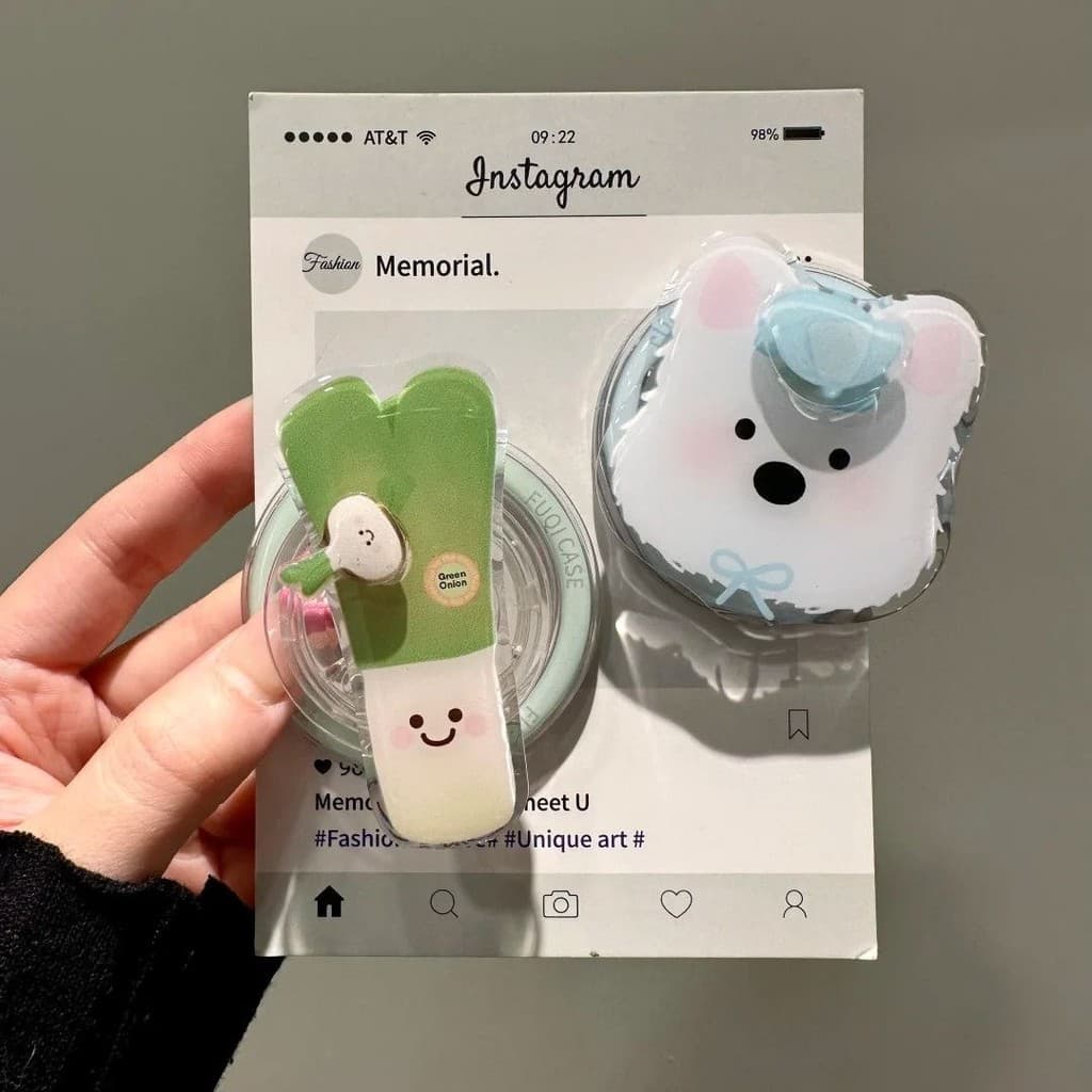 Estilo bonito ins Cartoon West Highland Padrão Adequado para MagSafe Suporte magnético para celular Suporte de adsorção