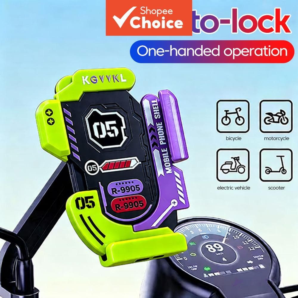 Suporte de Celular para Bicicleta Anti-Vibração – Universal para Motos e Bicicletas, compatível com todos os smartphones