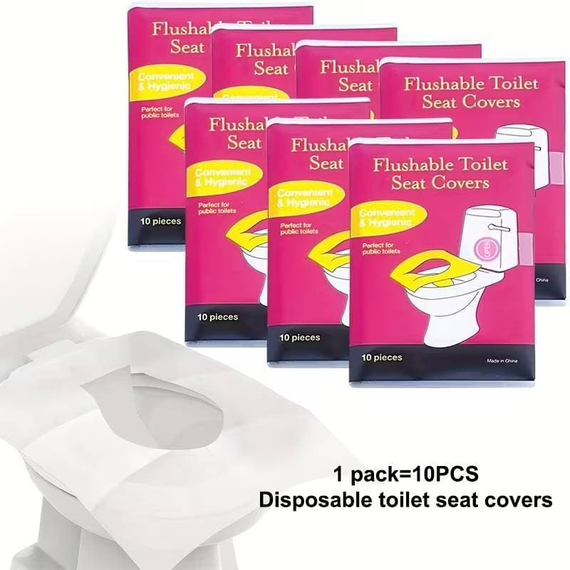 Capas Descartáveis Para Assento De Vaso Sanitário De 10/40/70 Unidades-Assentos Sanitários Portáteis Viagens E Uso Em Ho