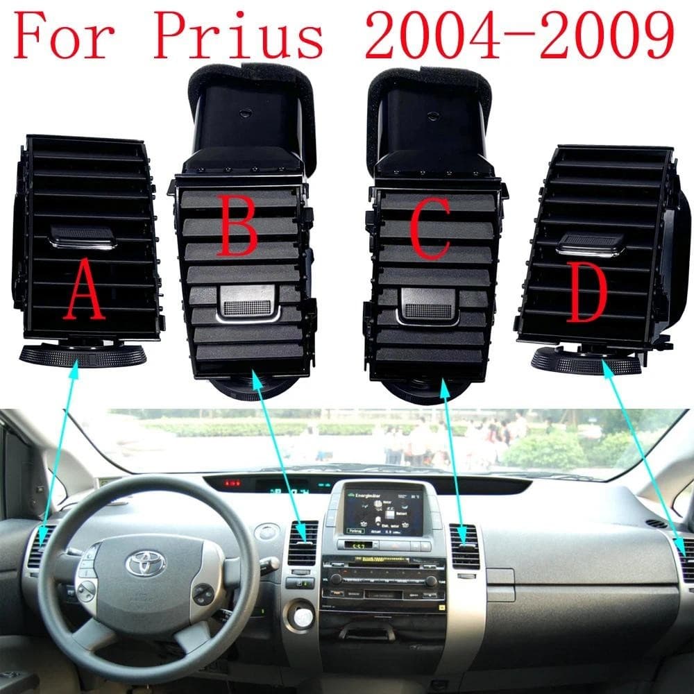 Para Toyota Prius 2004-2009 Bocal De Saída De Ar Condicionado Ventilação LHD Ou RHD Painel De Peças De Automóvel Decoraç