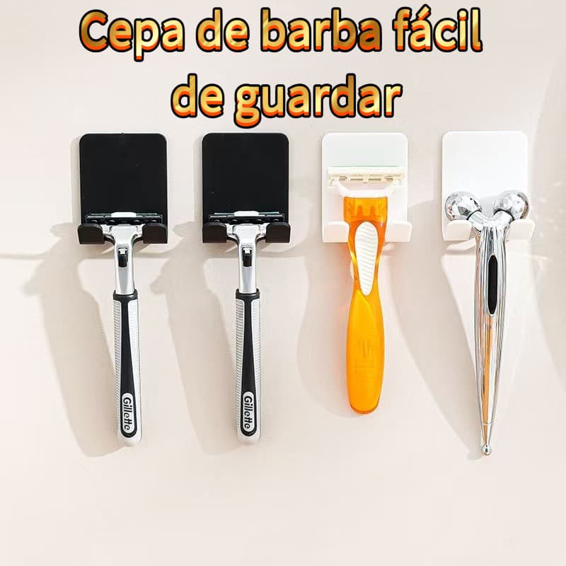 Suporte para navalha autoadesivo.....Navalha de armazenamento conveniente.Suporte para navalha de armazenamento de plást