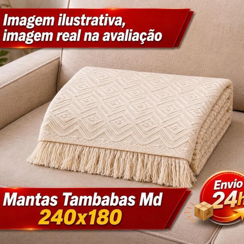 Mantas de Sofá de todas as medidas King Gigante 240x180/210x120 300x180cm Decorativa Premium 100% Algodão Capa Protetora