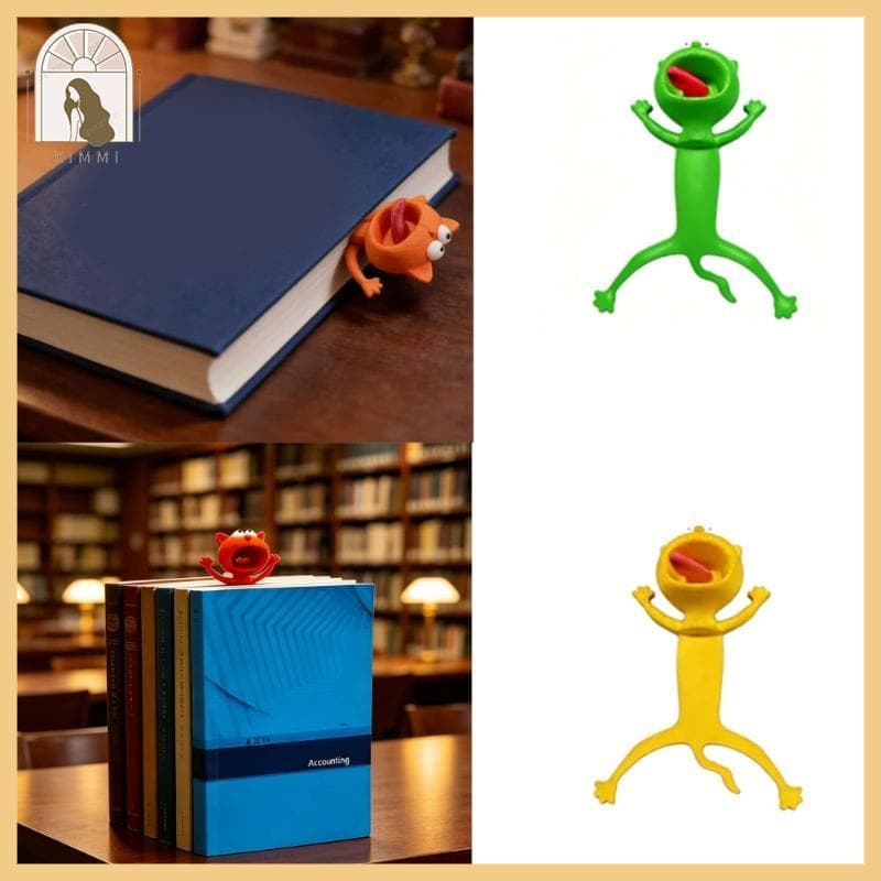 * XIMM * Suporte Página Leitura Design Criatura Engraçada Livro Impresso 3D Para Estudantes Leit