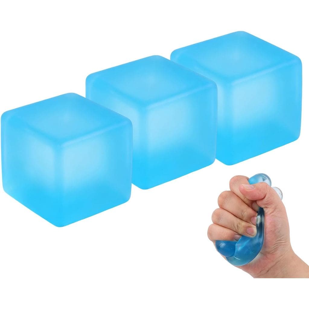 3 peças de Cubo Anti-estresse Squishy, Novos Brinquedos Anti-estresse Squishy em Forma de Cubo de Gelo 2026, Brinquedos