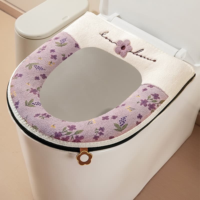 Almofada de assento de vaso sanitário à prova d'água, almofada de assento de vaso sanitário, forro de lã, almofada de as