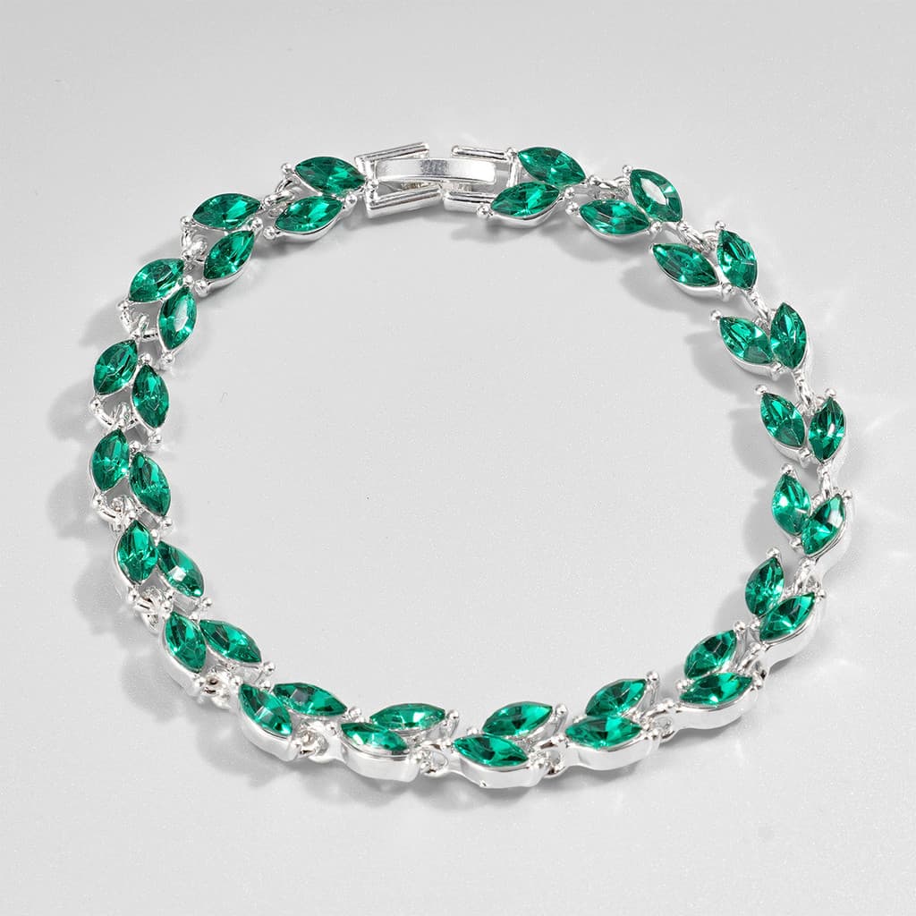 Pulseira feminina verde modelo 2026, estilo festa, pulseira universal, design novo e minimalista