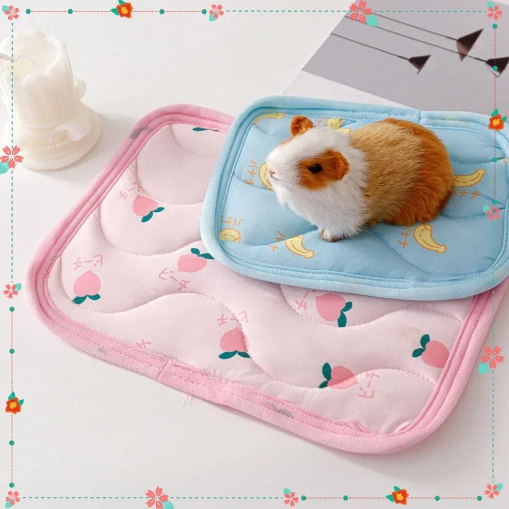 Tapete Refrigerador Pequeno Para Animais De Estimação , Seda Gelada , Mantém O Resfriamento , Sensação Fresca , Cobaia ,