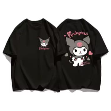 Camiseta Feminina Adulto & Infantil Desenho Fofo Camisa Algodao Premium