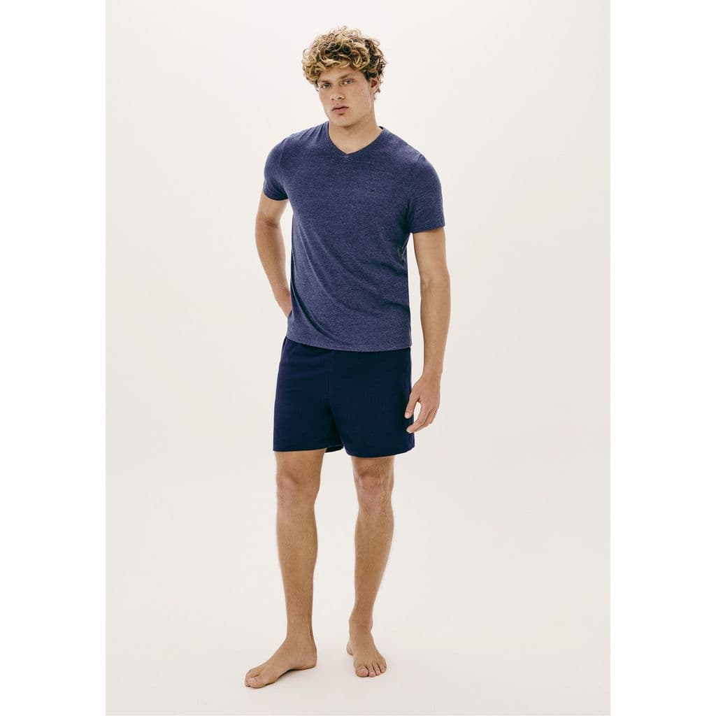 Pijama Masculino Curto Com Bordado