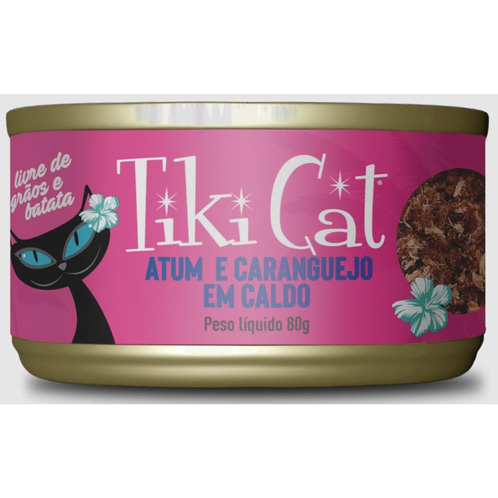 TIKI CAT GRILL ATUM E CARANGUEJO 80G
