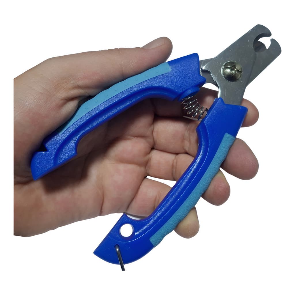 Alicate Cortador Unhas Pet Cães Gatos C/ Trava de Segurança E Limitador Modelo Ergonômico