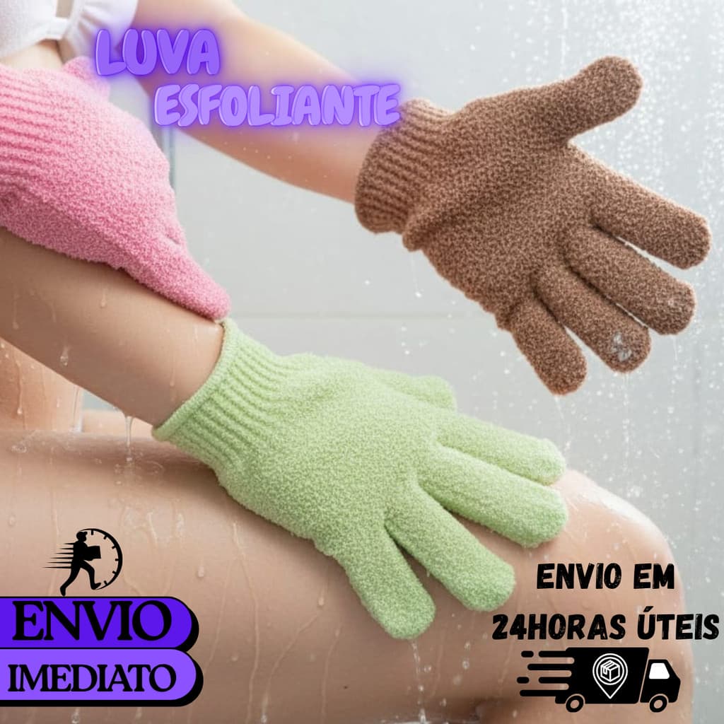 ESPONJA BUCHA DE NYLON ESFOLIANTE P/BANHO MOD. LUVA 18X12,5CM COLORS AFD02005 RIO DE OURO