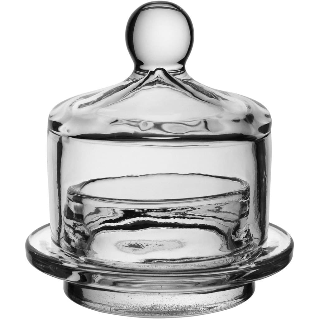 Manteigueira com Tampa Home&Co com Tampa Vidro 9x9x9cm Transparente