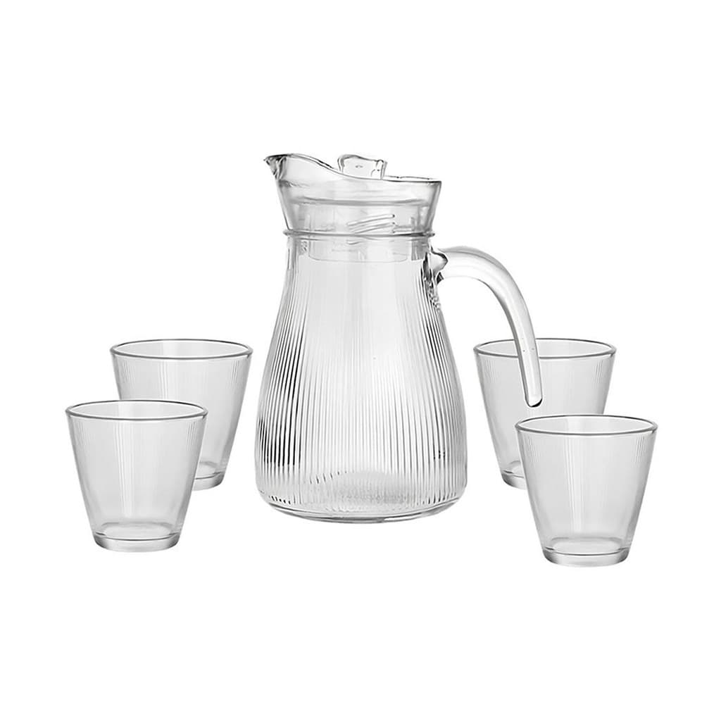 Jarra1,2L com Copos de Vidro Narissa  - Hauskraft