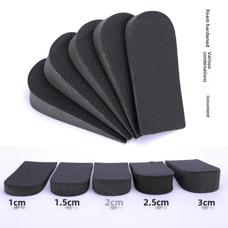 2 pares palmilha de aumento interno das mulheres dos homens invisível aumentando ferramenta útil espuma dura 3cm almofad