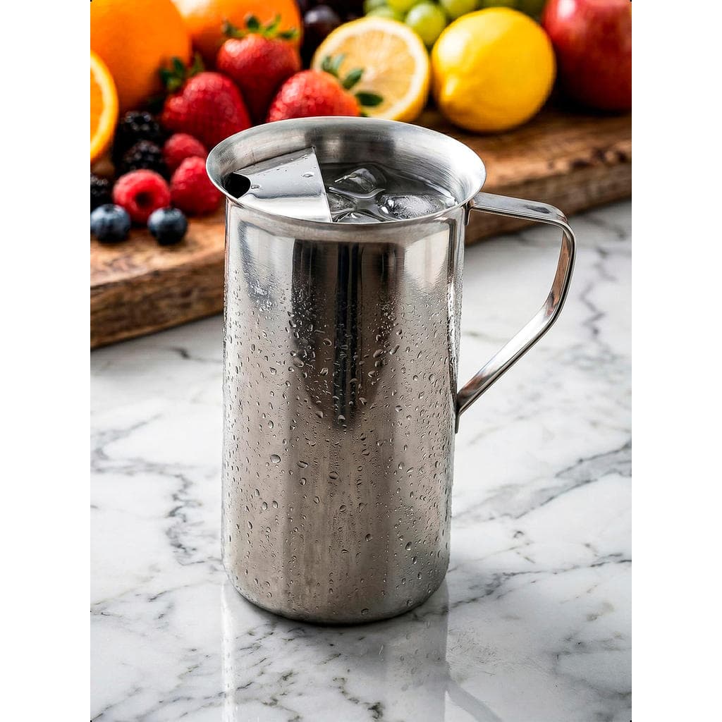 Jarra Suco C/ Aparador Gelo Inox Jarra 1,8L Água Sucos