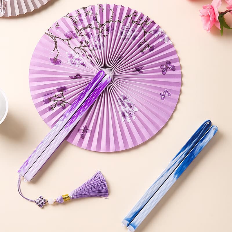 Estilo chinês dobrável ventilador magnético grupo ventilador chinês antigo fã feminino dança Hanfu estudante ventilador