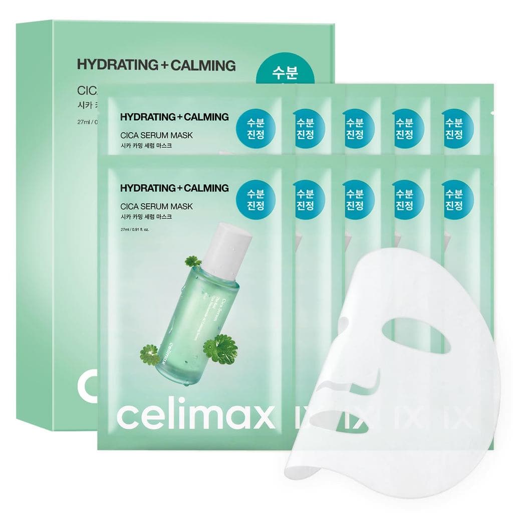 Máscara Calmante em Sérum Sailimax Genuine Sika 10 unidades | Contém Centella Asiatica e Madecassoside, produto de cuida