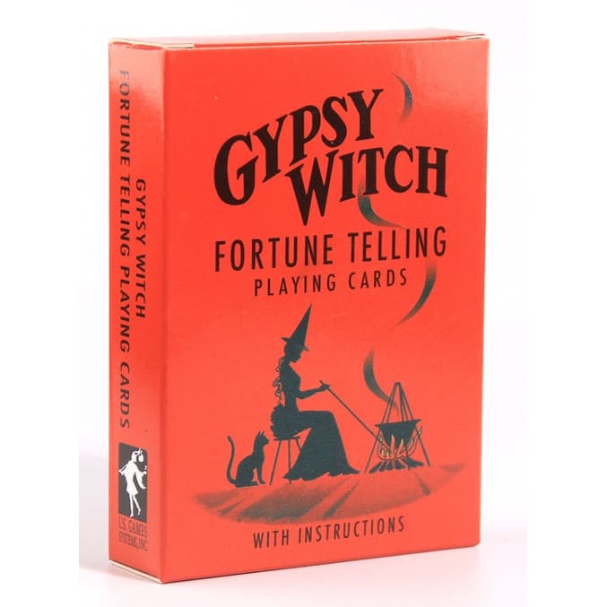 Cartas de Poker de Adivinhação Bruxa Cigana, Jogo de Tarot e Oráculo, Jogo Clássico e Divertido para Família, Cartas do