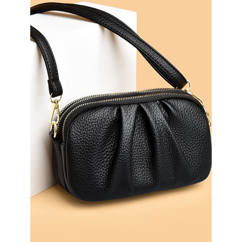 Robo coelho 2026 novo estilo bolsa feminina moda Multi-compartimento saco do mensageiro de um ombro All-Match couro maci