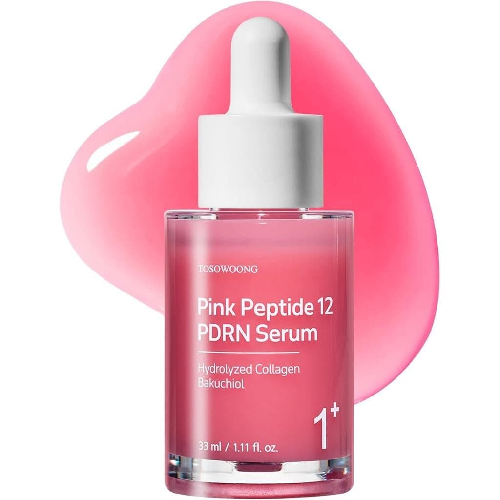 Sérum de Peptídeos PDRN Rosa TOSOWOONG, contém 10.320 ppm de DNA de salmão, 12 tipos de peptídeos, niacinamida, hidrata,