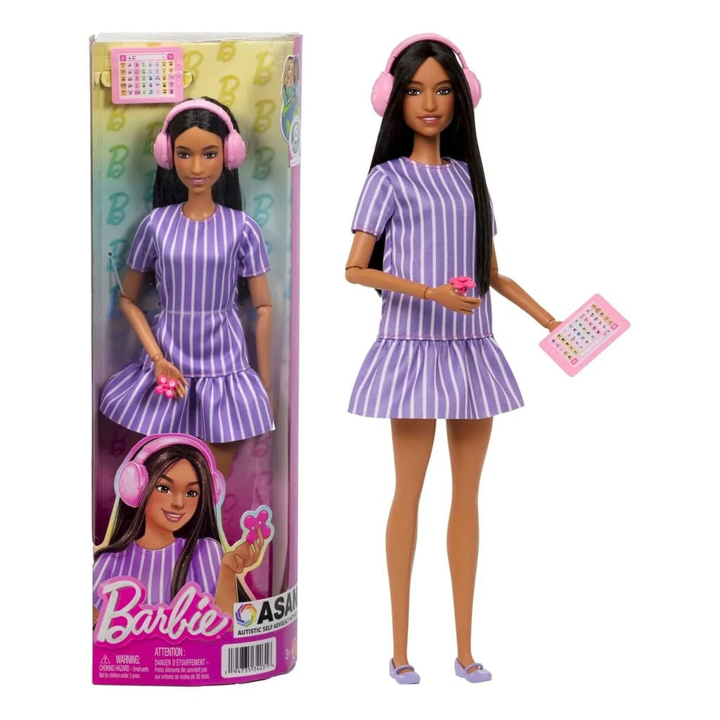 Boneca Barbie Fashionista Autista e Acessórios JJN58 Mattel