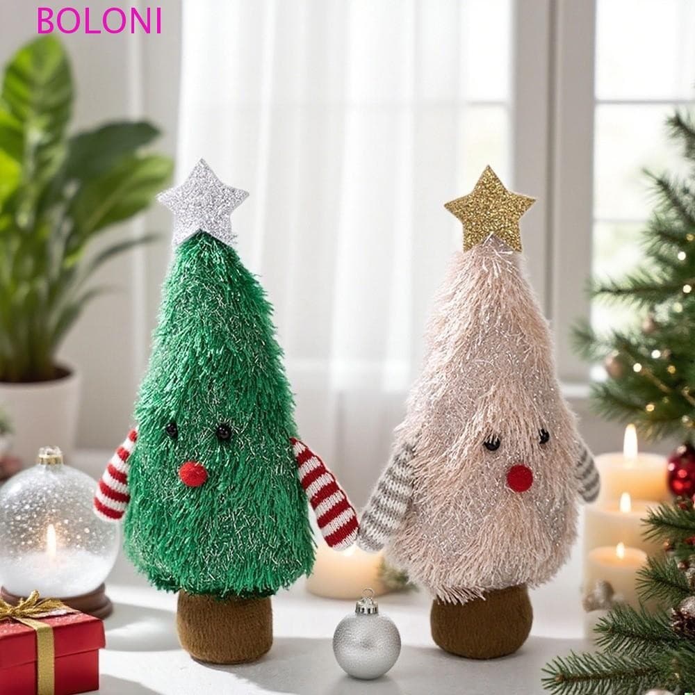 Boneca De Natal BOLONI , Decoração Decorativa De Árvore Feita À Mão , Enfeite De Mesa Criativo E Macio