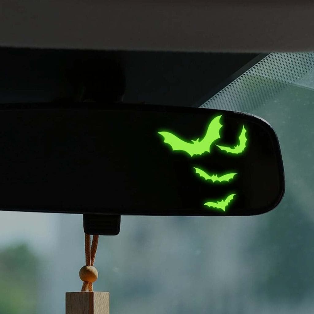 Adesivo de Morcegos de Halloween para Espelho Retrovisor de Carro, Adesivo Assustador para Espelho Retrovisor, Adesivo d