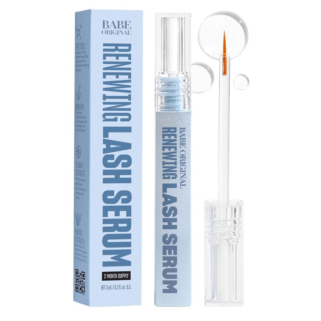 BABE ORIGINAL Sérum Renovador para Cílios – Sérum Suave para Cílios, Livre de Prostaglandinas e Infundido com Peptídeos,