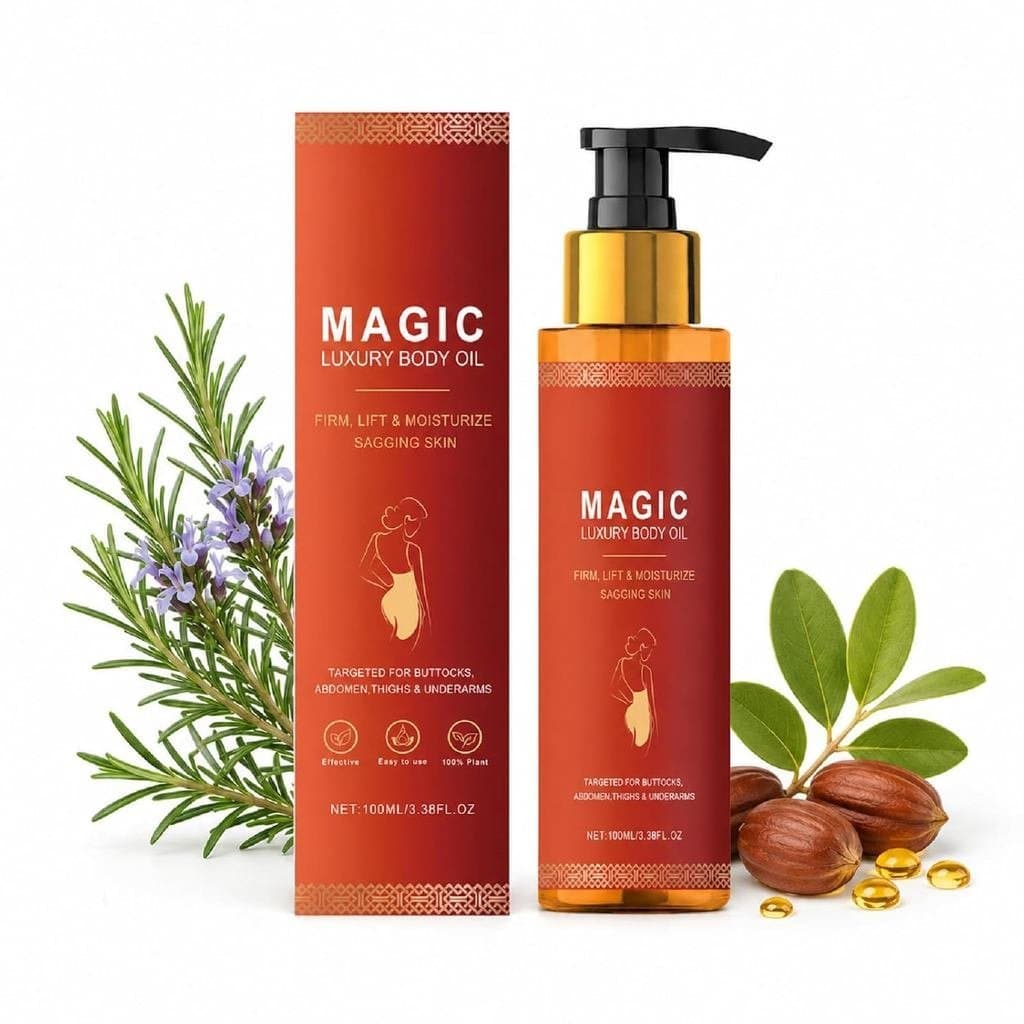 Óleo Corporal Firmador de Luxo Magic para Pele Seca, Óleo de Massagem Relaxante com Aromaterapia, Hidratante Corporal pa