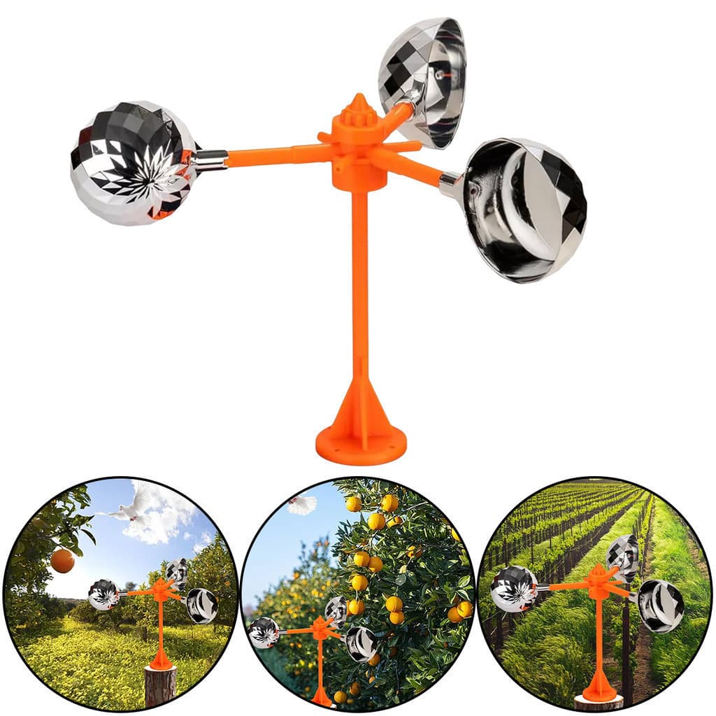 Novo Repelente De Pássaros À Prova D'água , Refletor Giratório De 360 Graus , Dispositivo Para Assustar , Pomar De Fazen