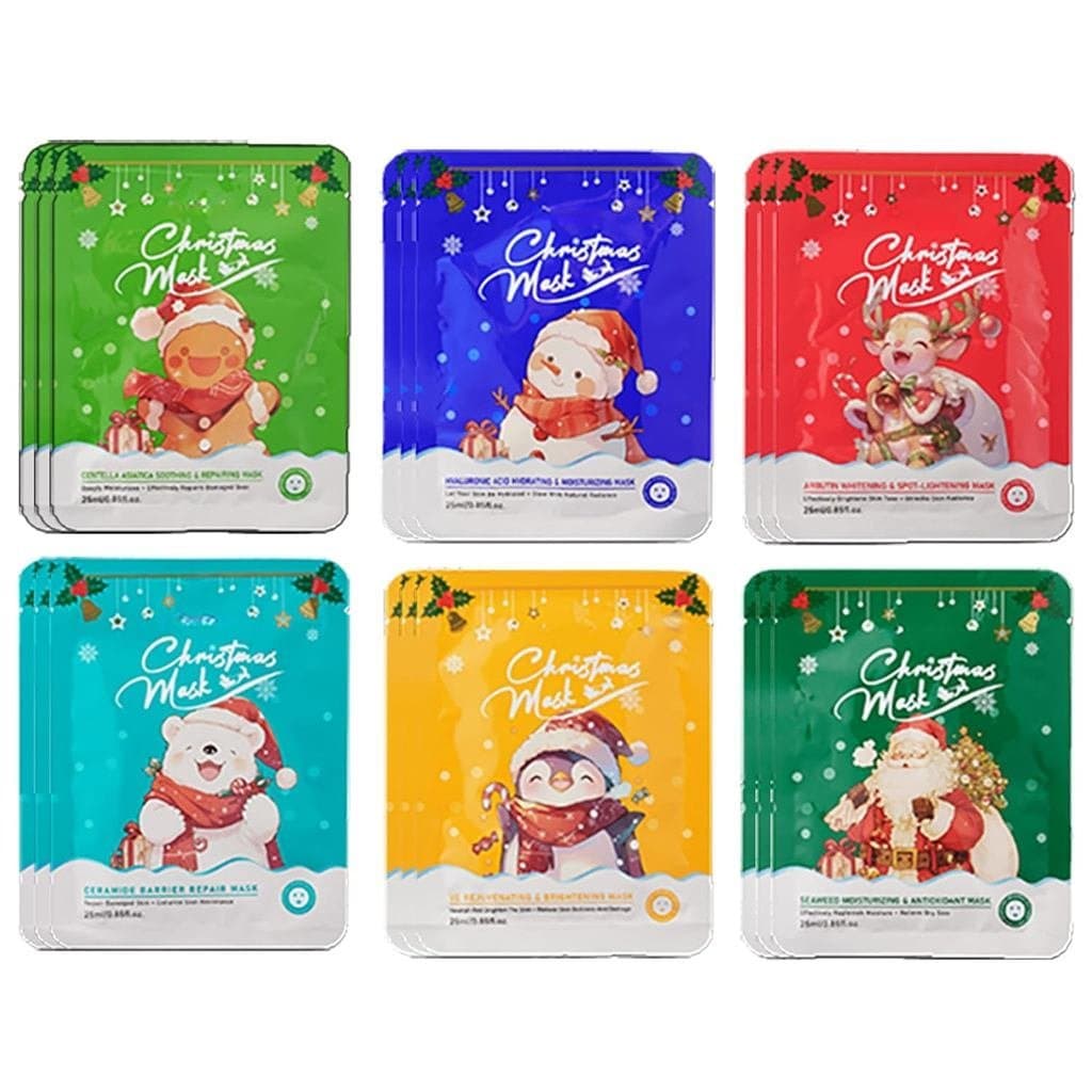 Máscara Facial de Natal LAKSMI, Presentes Divertidos para o Natal, Máscaras Hidratantes para Adolescentes, Presentes em