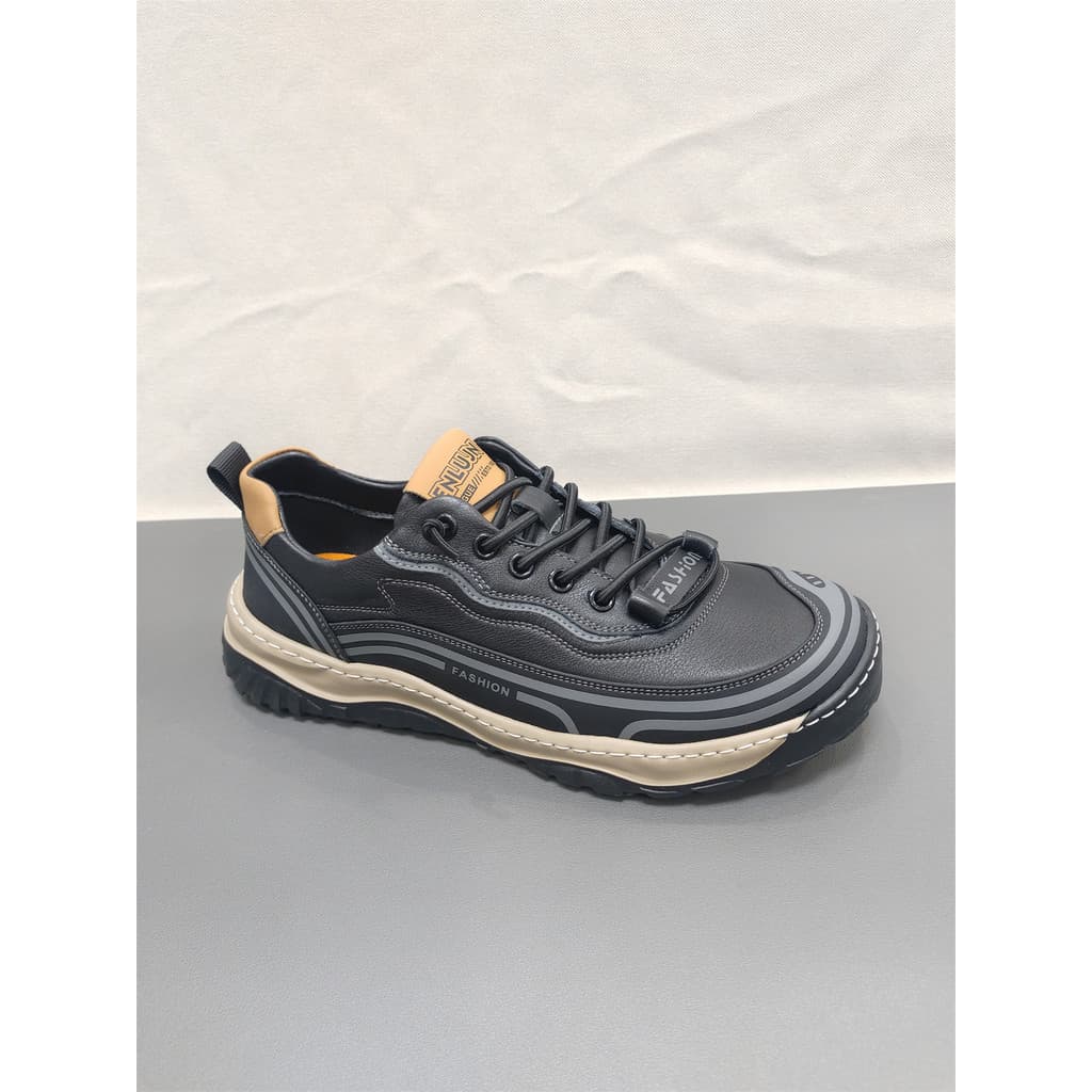 2026 sapatos masculinos primavera outono sola grossa rendas sapatos casuais antiderrapante All-Match ao ar livre papai s