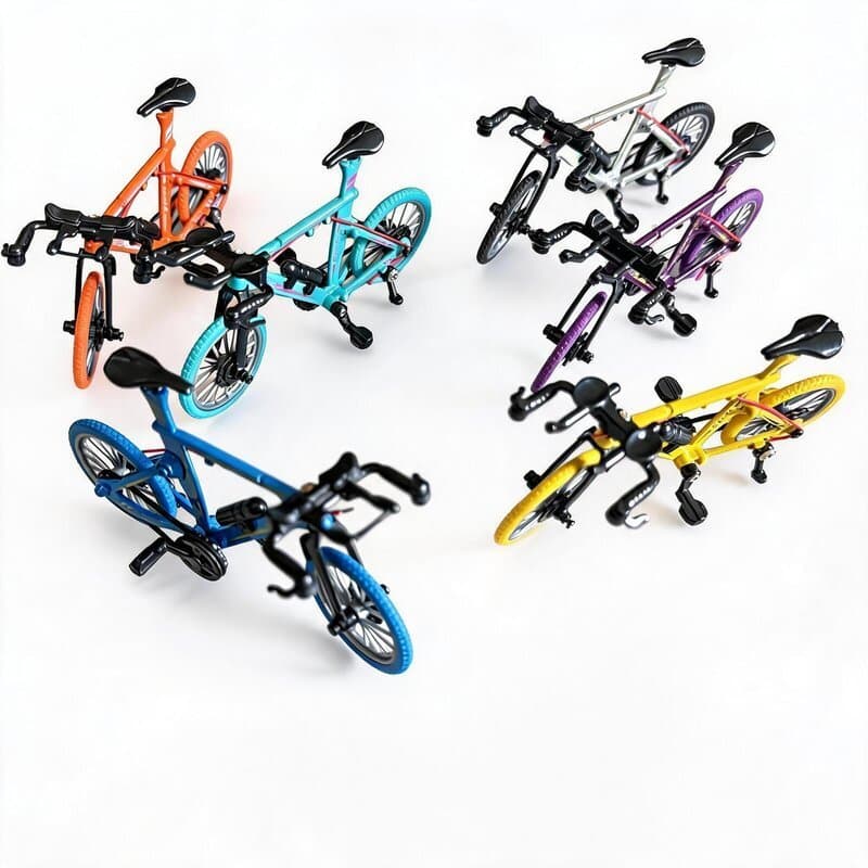 Kit 3 ou 6 Bicicletas Miniatura  Bike De Brinquedo 11cm Colorida Infantil