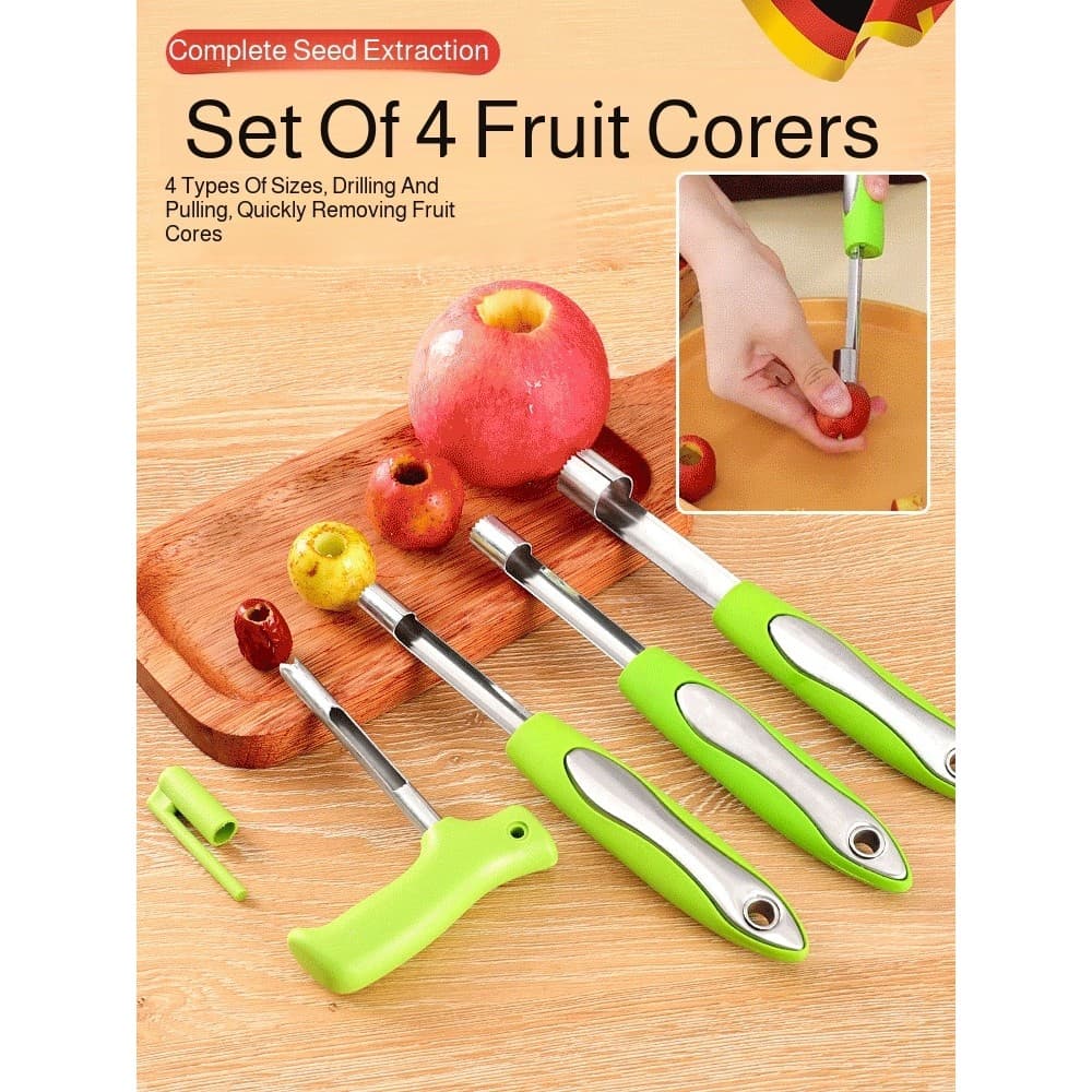 【Fácil de Usar】Cabo Ergonômico PP Descaroçador de Frutas/Frutas/Ferramentas/Descaroçador de Frutas