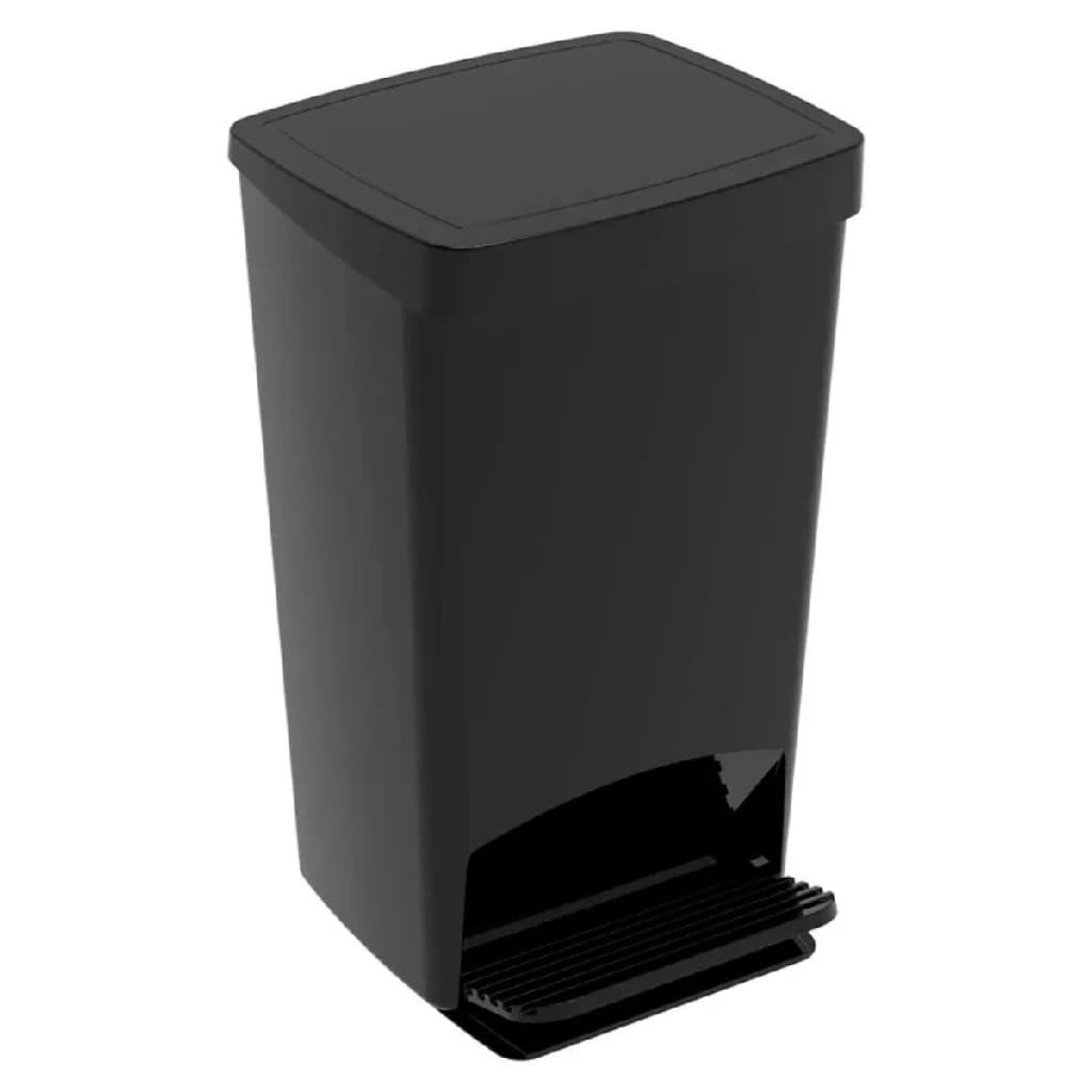 Lixeira Grande Smart Com Pedal 25 Litros Preta