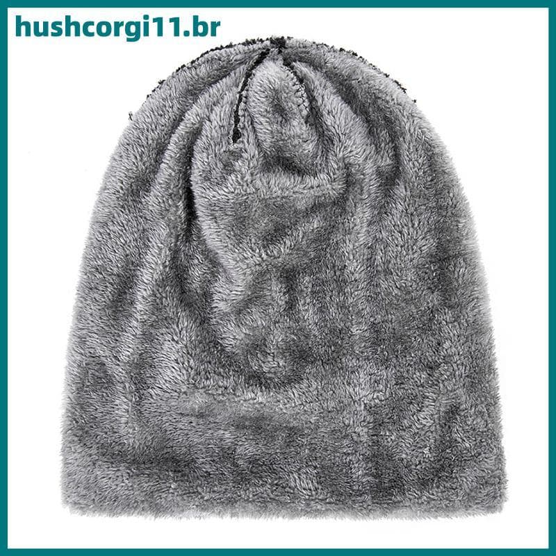HUSH Chapéu De Inverno Masculino De Algodão Grosso Gorros Quentes Moda Unissex Chapéus De Malha BR