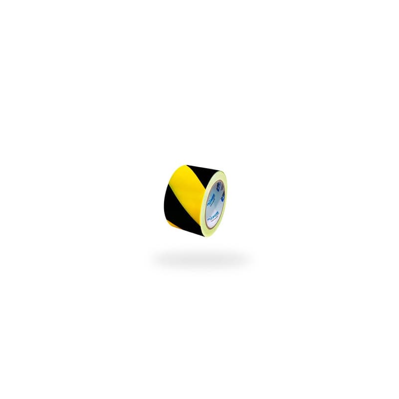 Fita Zebrada de Isolamento 70mm x 200m Amarela e Preta 700.00082 - PLASTCOR