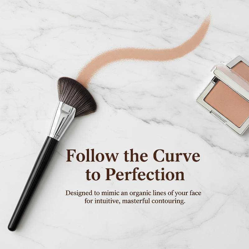 Piqning No 72 Sile Contour Brush Cerdas Sintéticas Macias Sem Crueldade Cabem Em Todos Os Formatos Faciais Para Aplicaçã